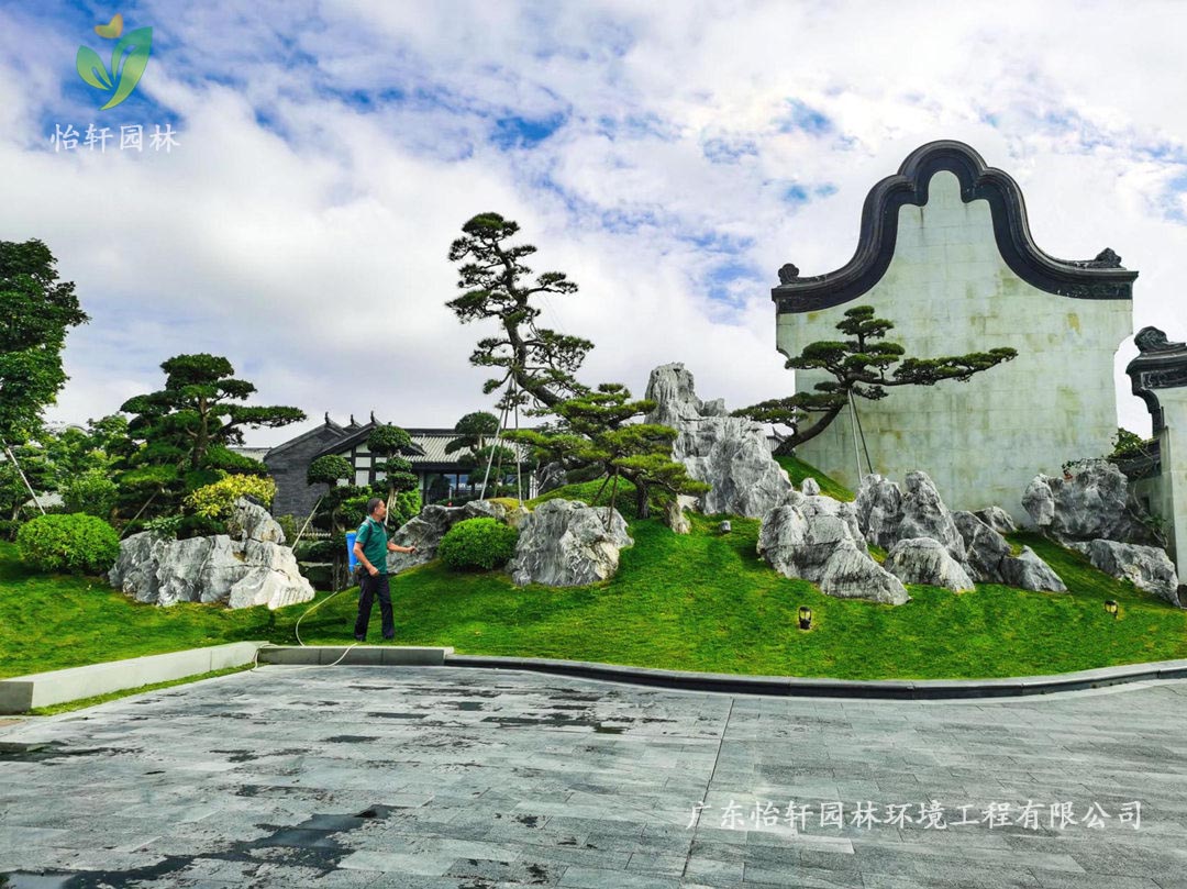 珠海橫琴島香洲埠別墅小區(qū)綠化養(yǎng)護